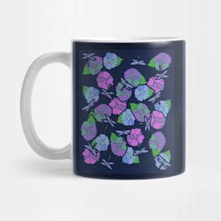 Dragonfly Flowers Dragonflies pattern Mug